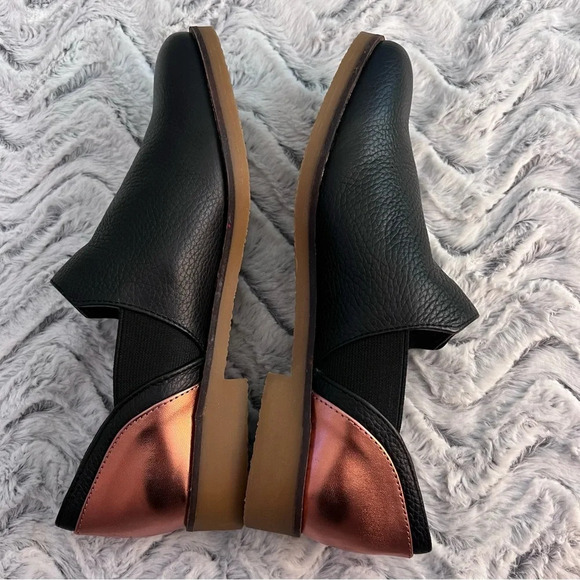 Lori Goldstein Black Leather Castiel Slip-on Low Ankle Oxford Loafer. Size 7M - Picture 3 of 4